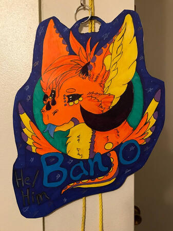Banjo con badge